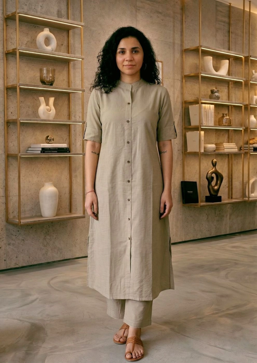 Katha Kurta Co-ord Set