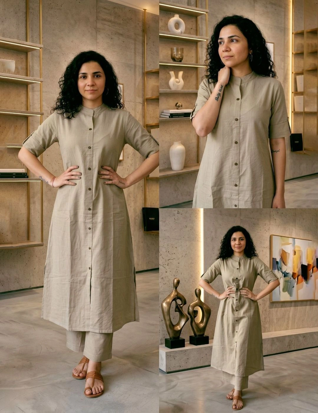 Katha Kurta Co-ord Set