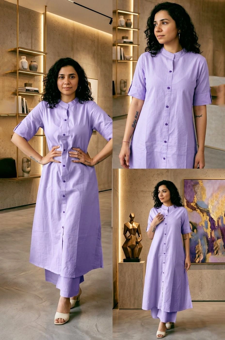 Katha Kurta Co-ord Set