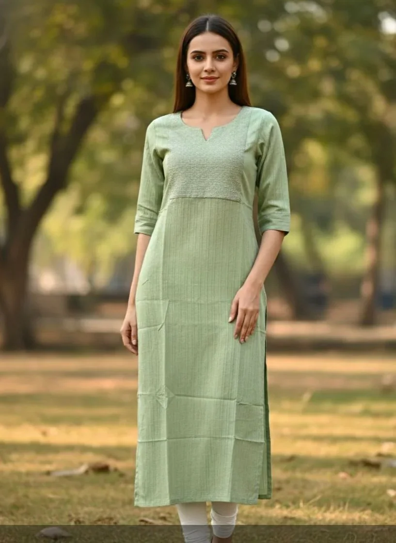 Popcorn Straight Kurti PPK001