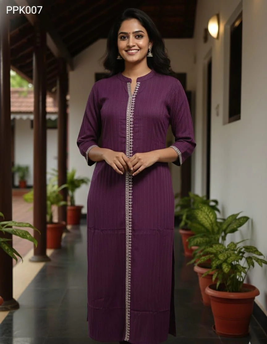 A-line Popcorn Kurti PPK007