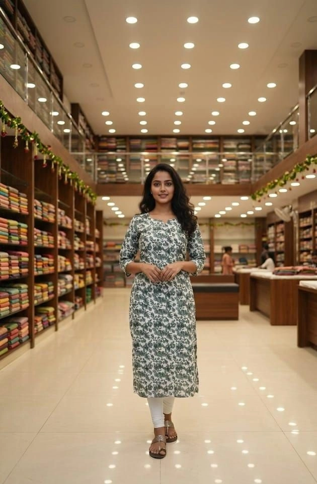 Popcorn Straight Kurti  PPK 032