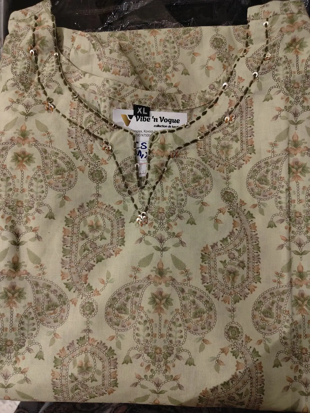 Cotton straight kurti 090 3