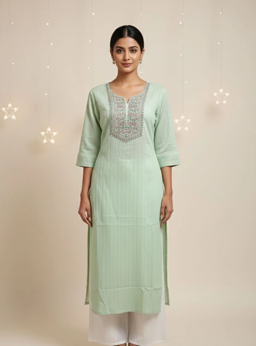 Popcorn Straight Kurti PPK034