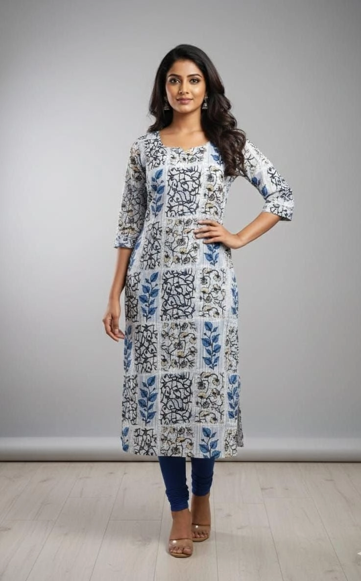 Popcorn straight kurti