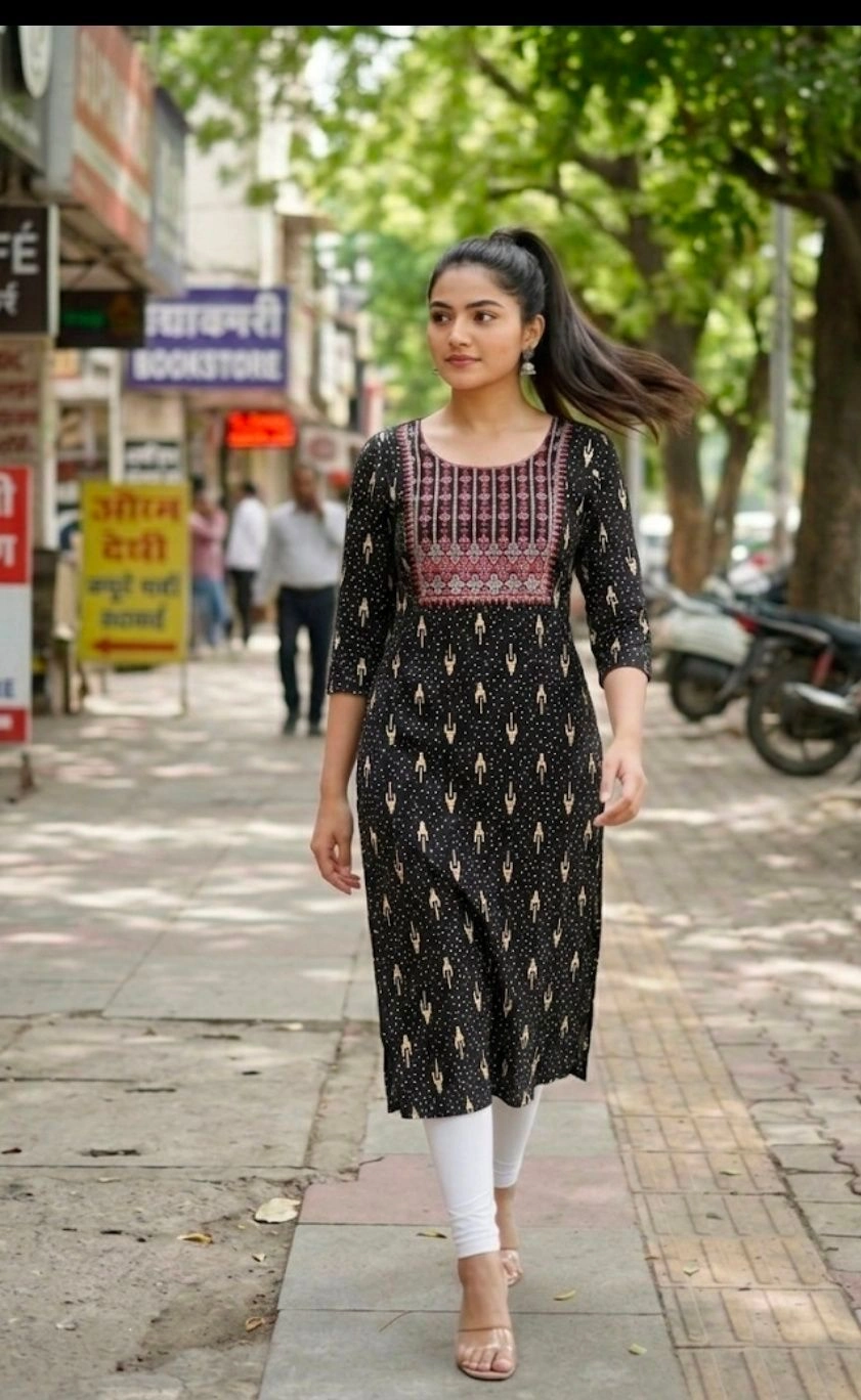 Cotton rayon kurti CSK 066