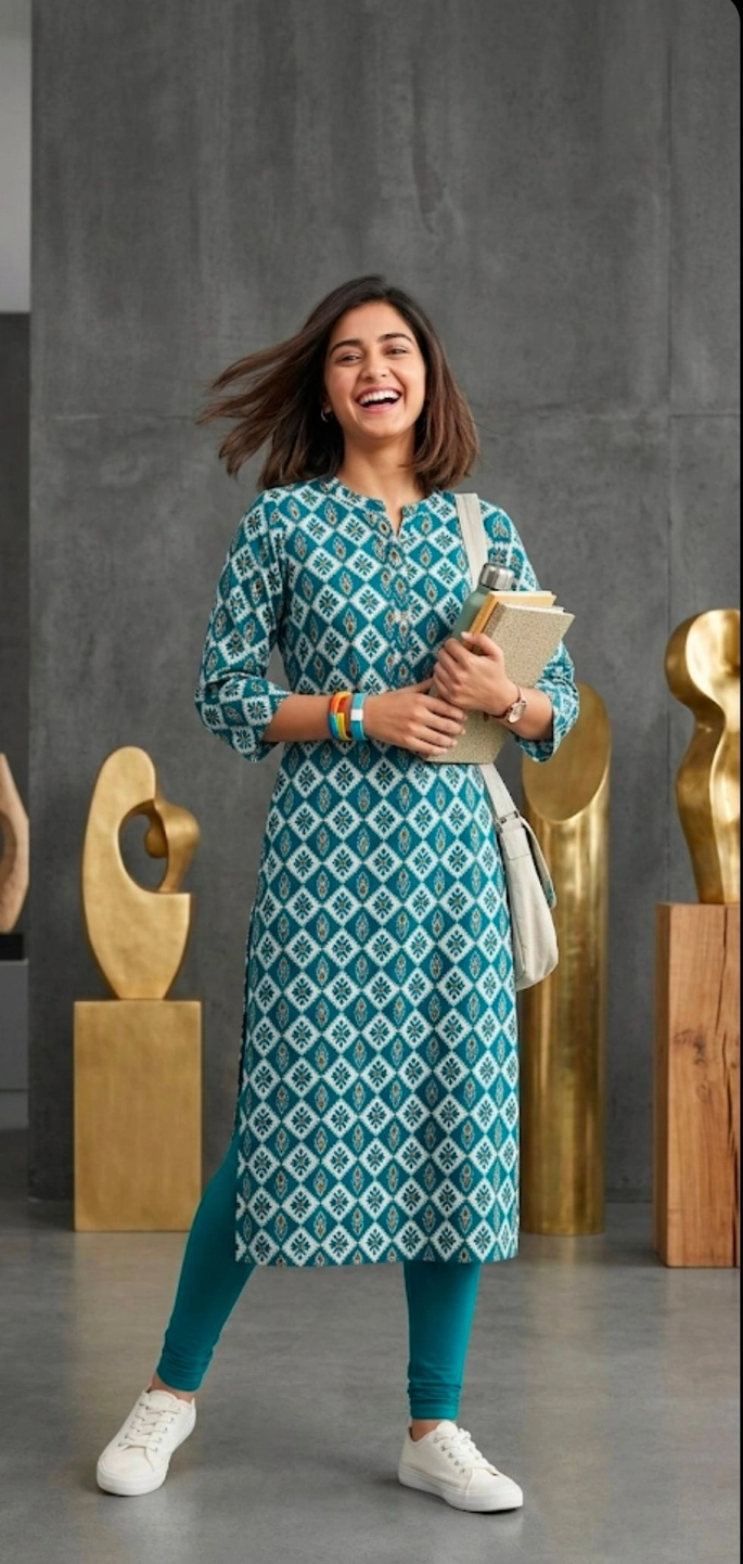 straight kurti