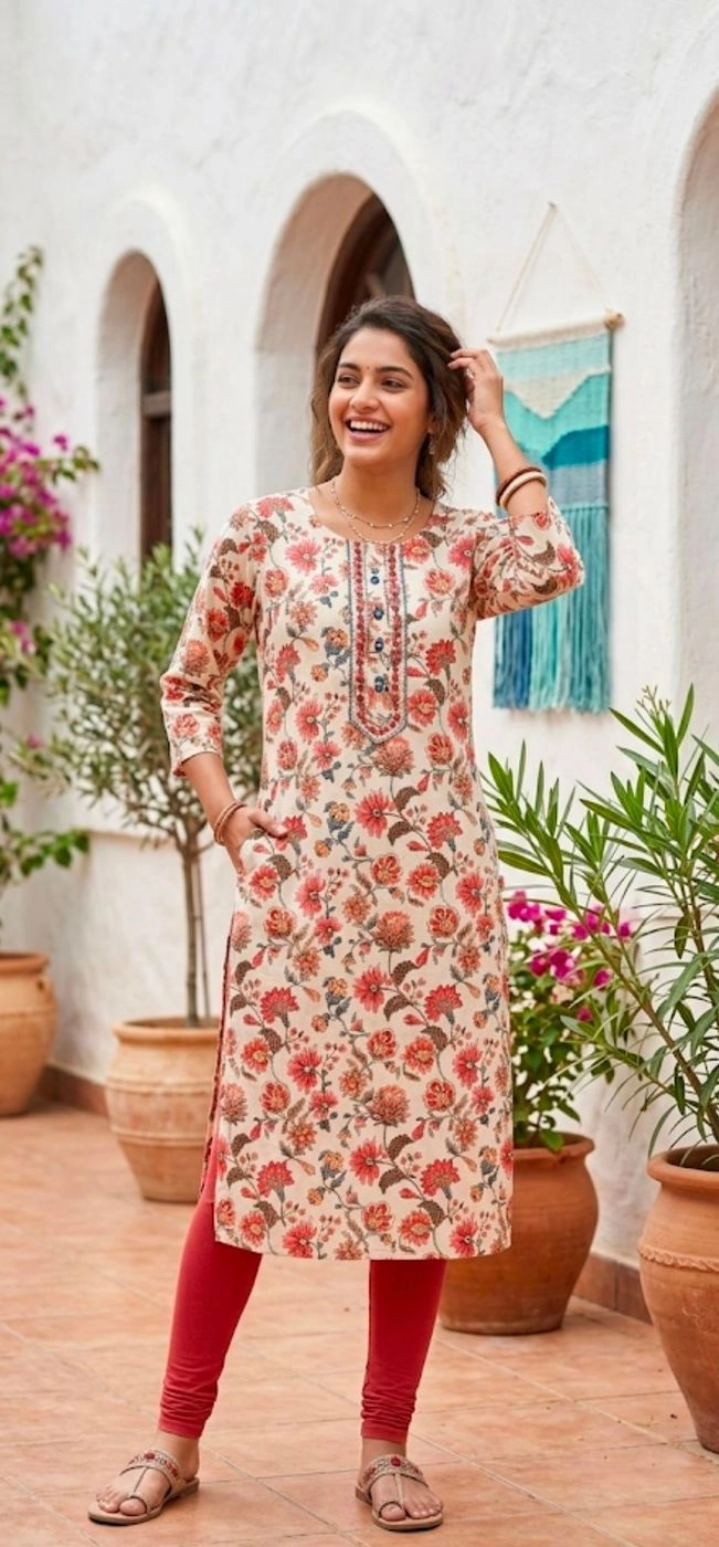straight kurti