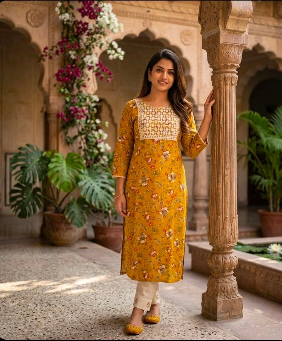 straight kurti