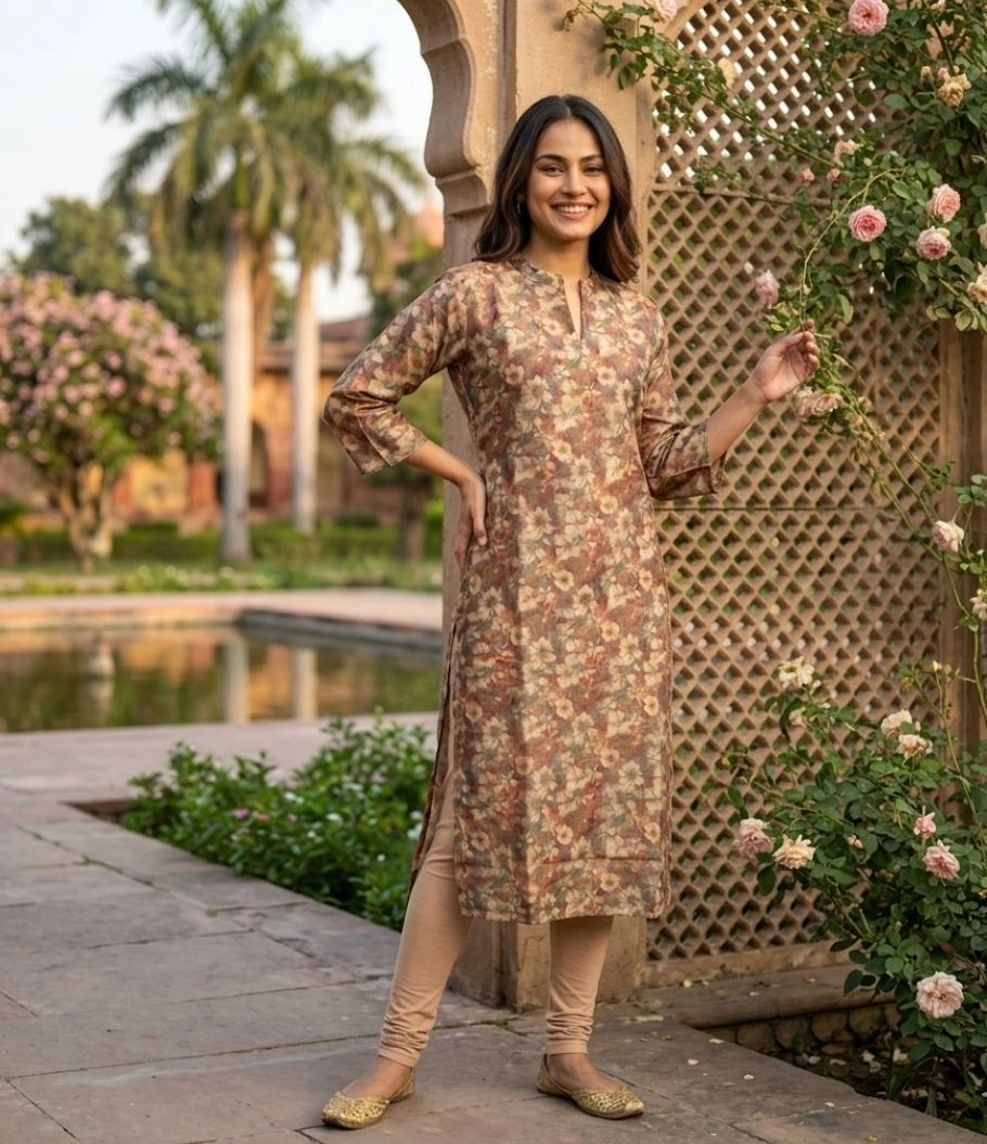 Tissue kurti 1