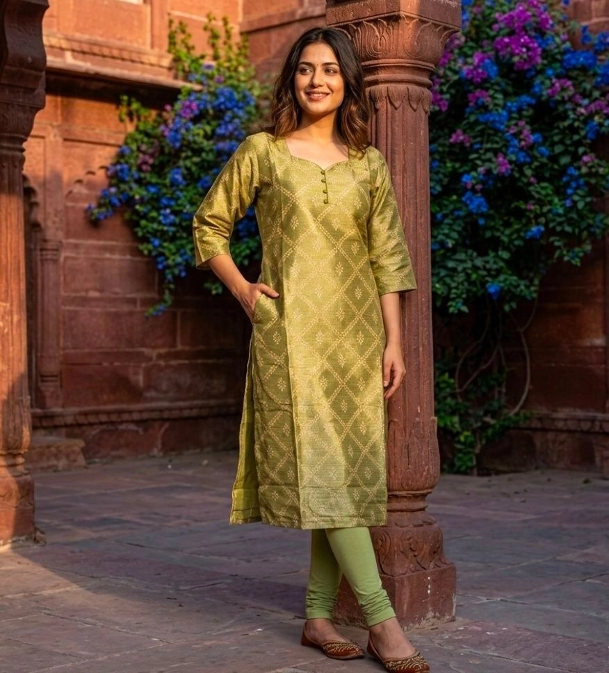 Tissue kurti 1