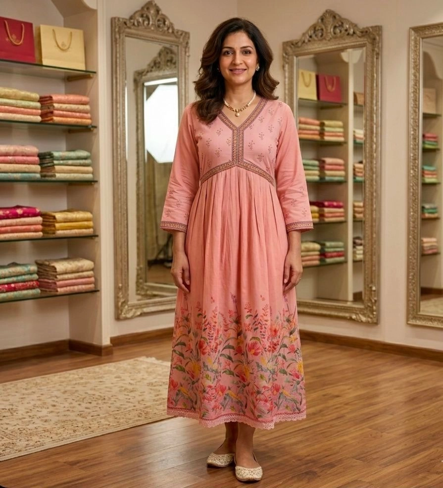 Alia cut frock kurti