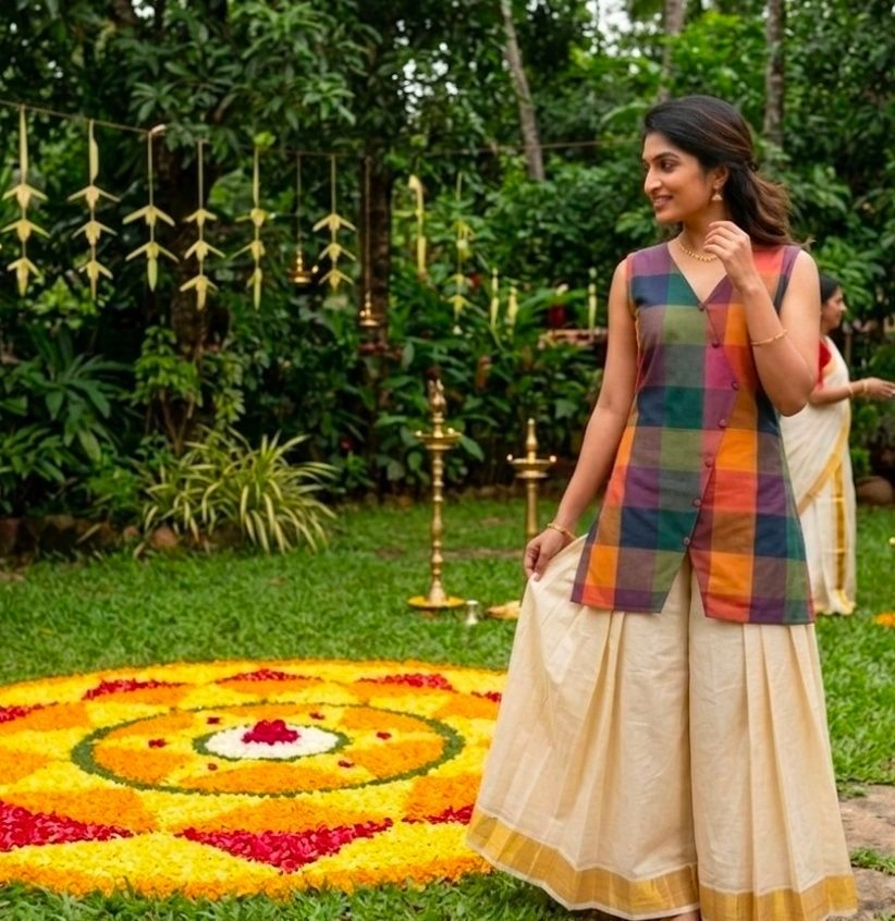 Madras checks kerala dress 2