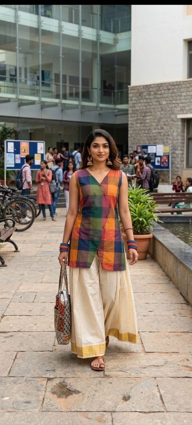 Madras checks kerala dress 4