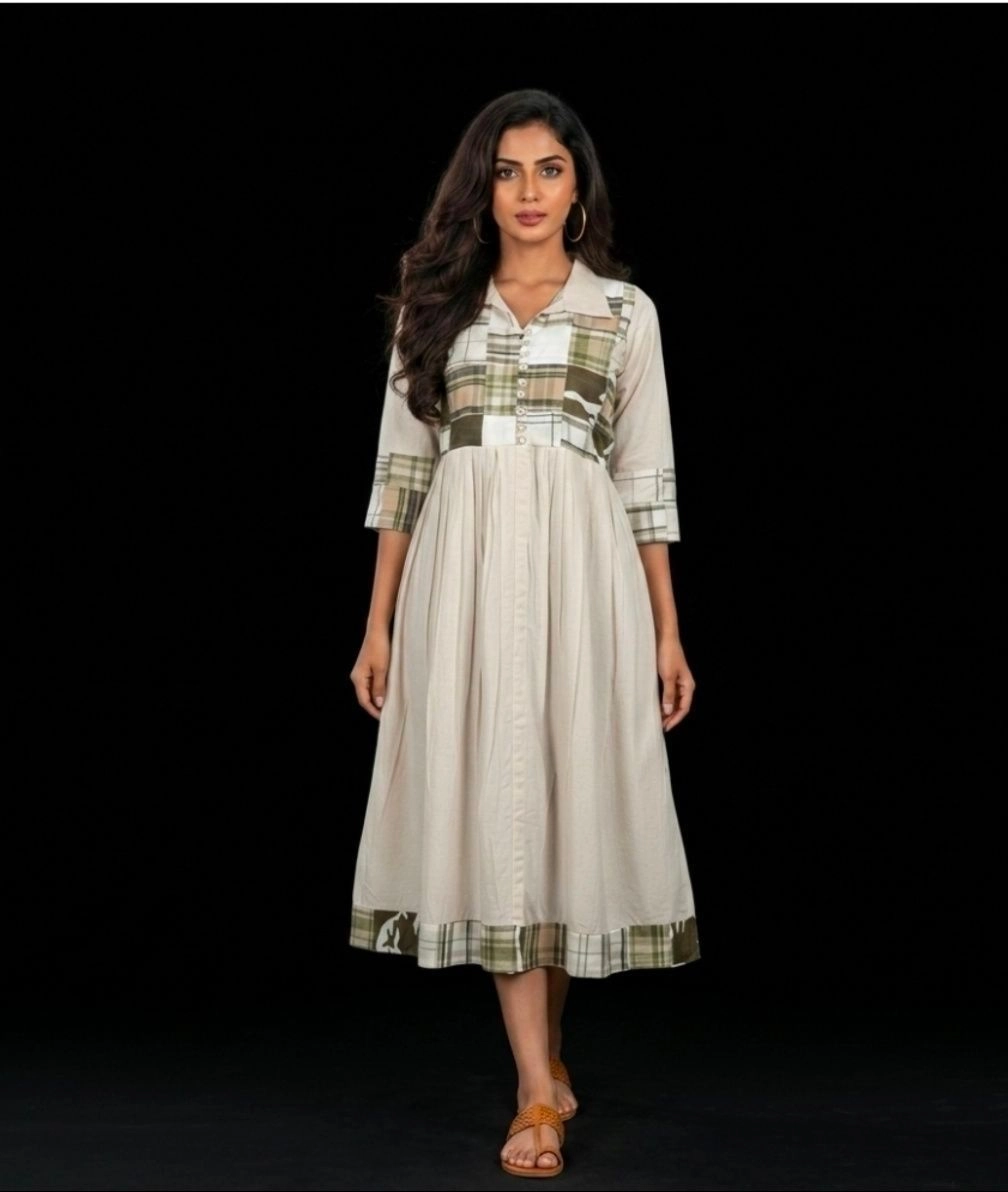 Slub cotton frock