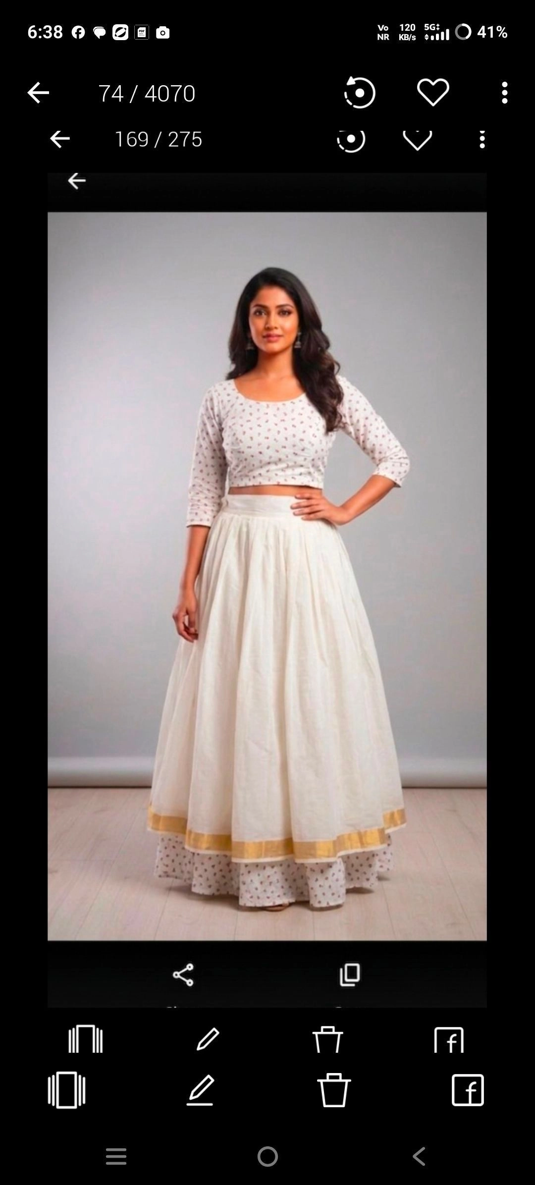 Double decker skirt