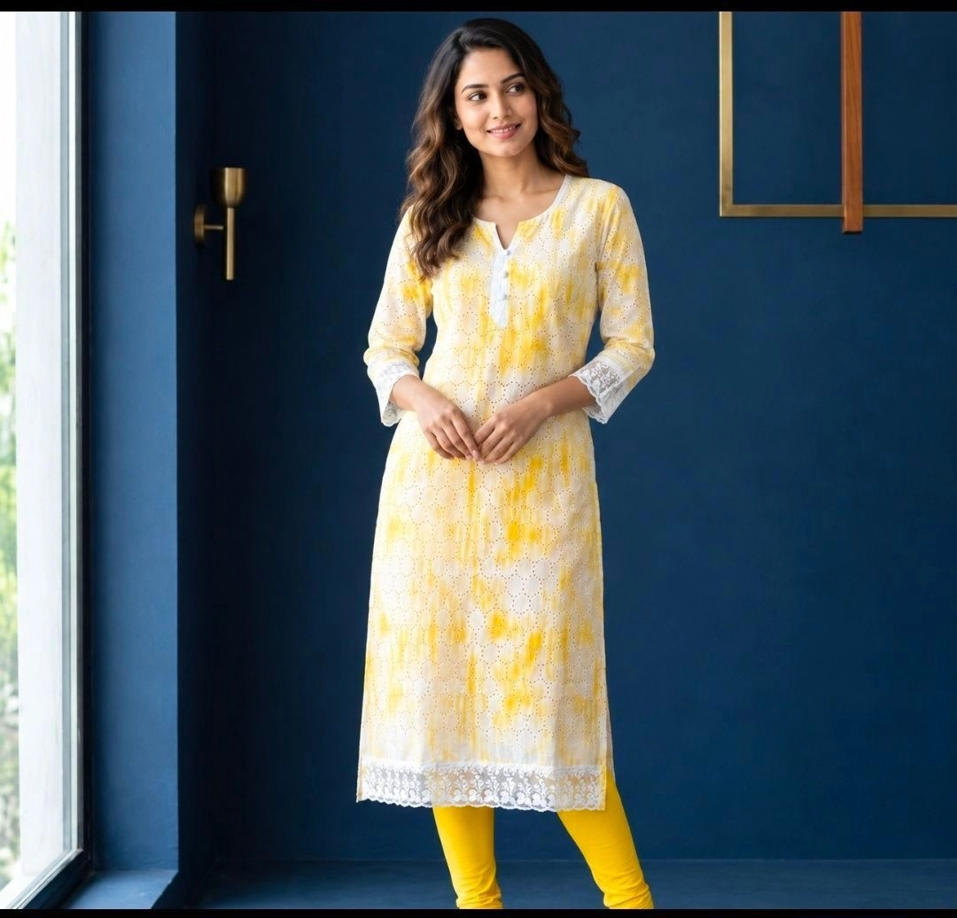 Cotton Hakkoba  straight kurti 2