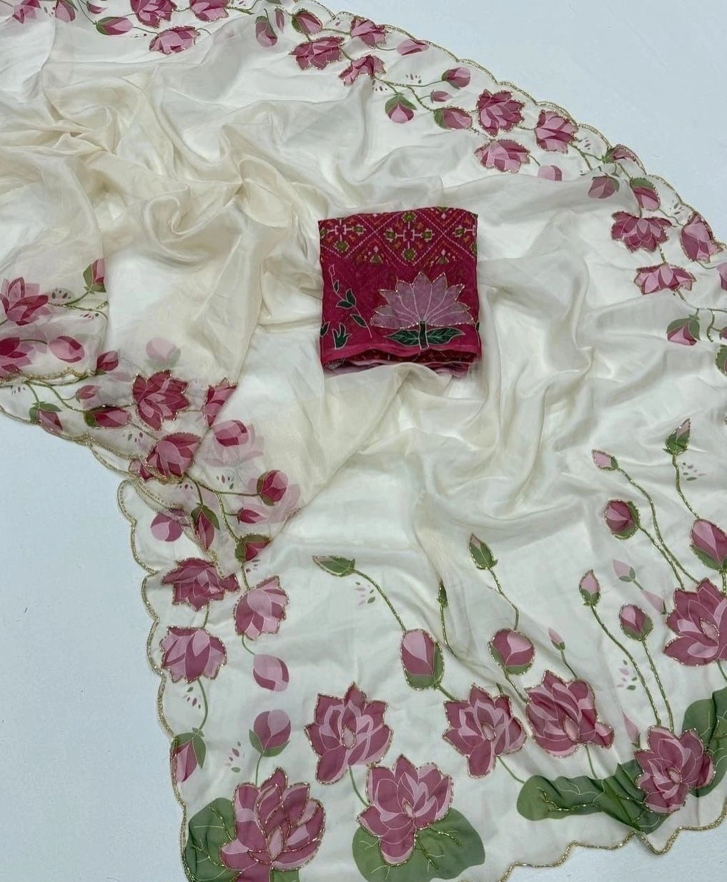 Soft organza lotus 1