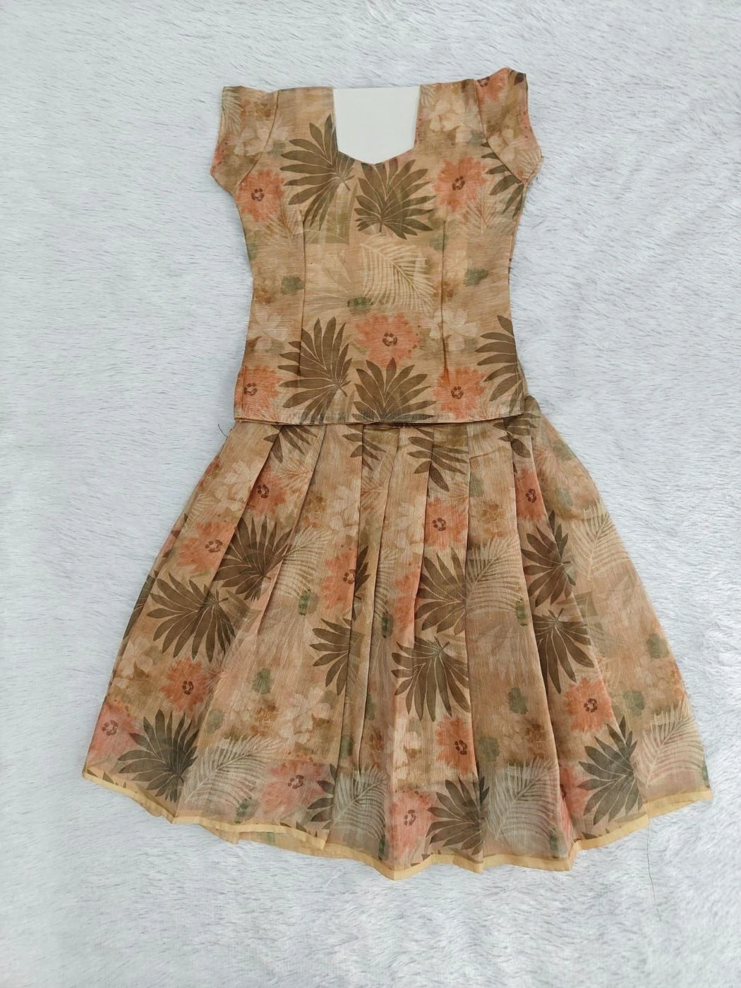 ORGANZA DIGITAL PRINT TOP WITH SKIRT 2