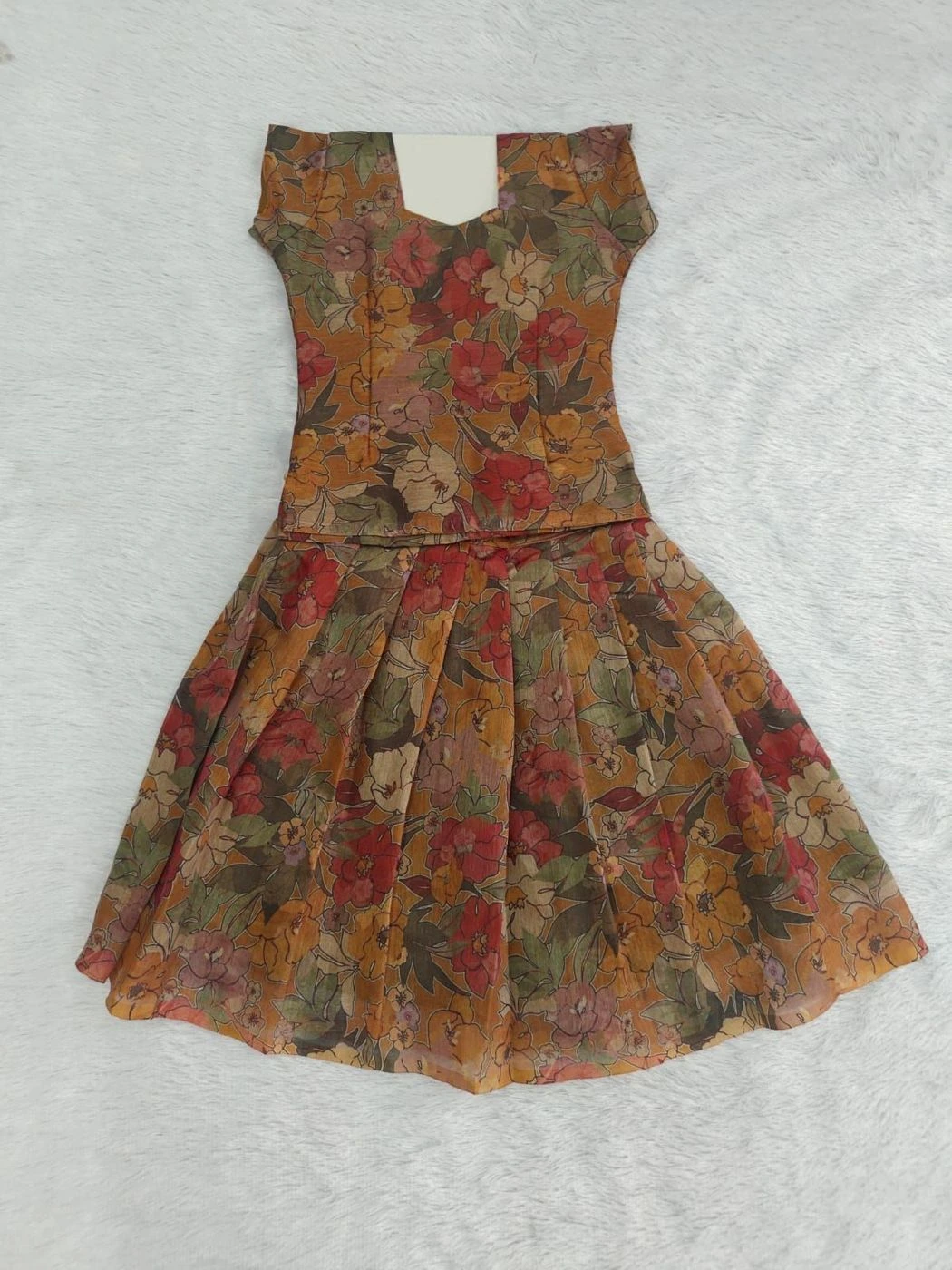 ORGANZA DIGITAL PRINT TOP AND SKIRT 2