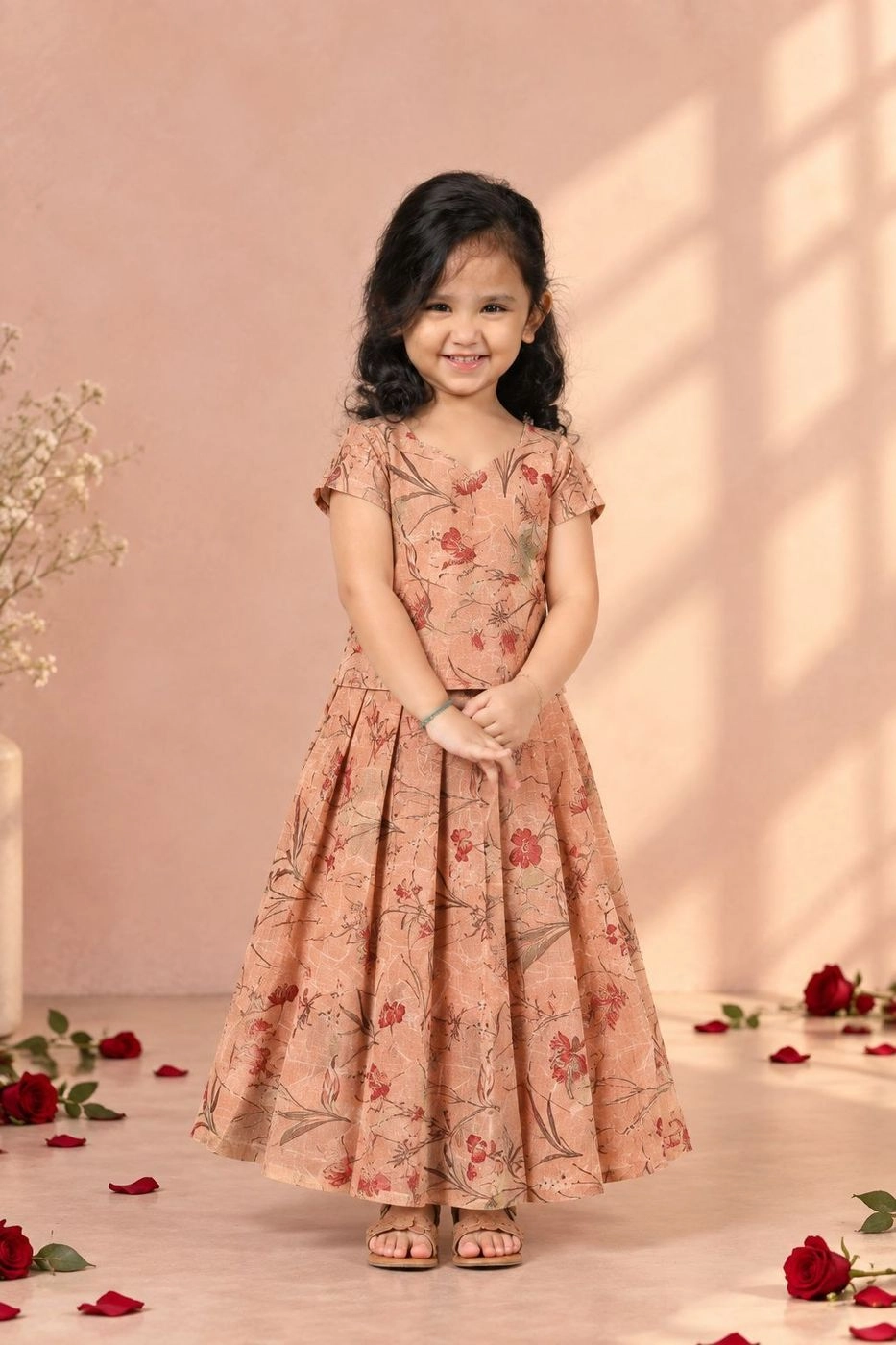 Peach Poppy Organza Set