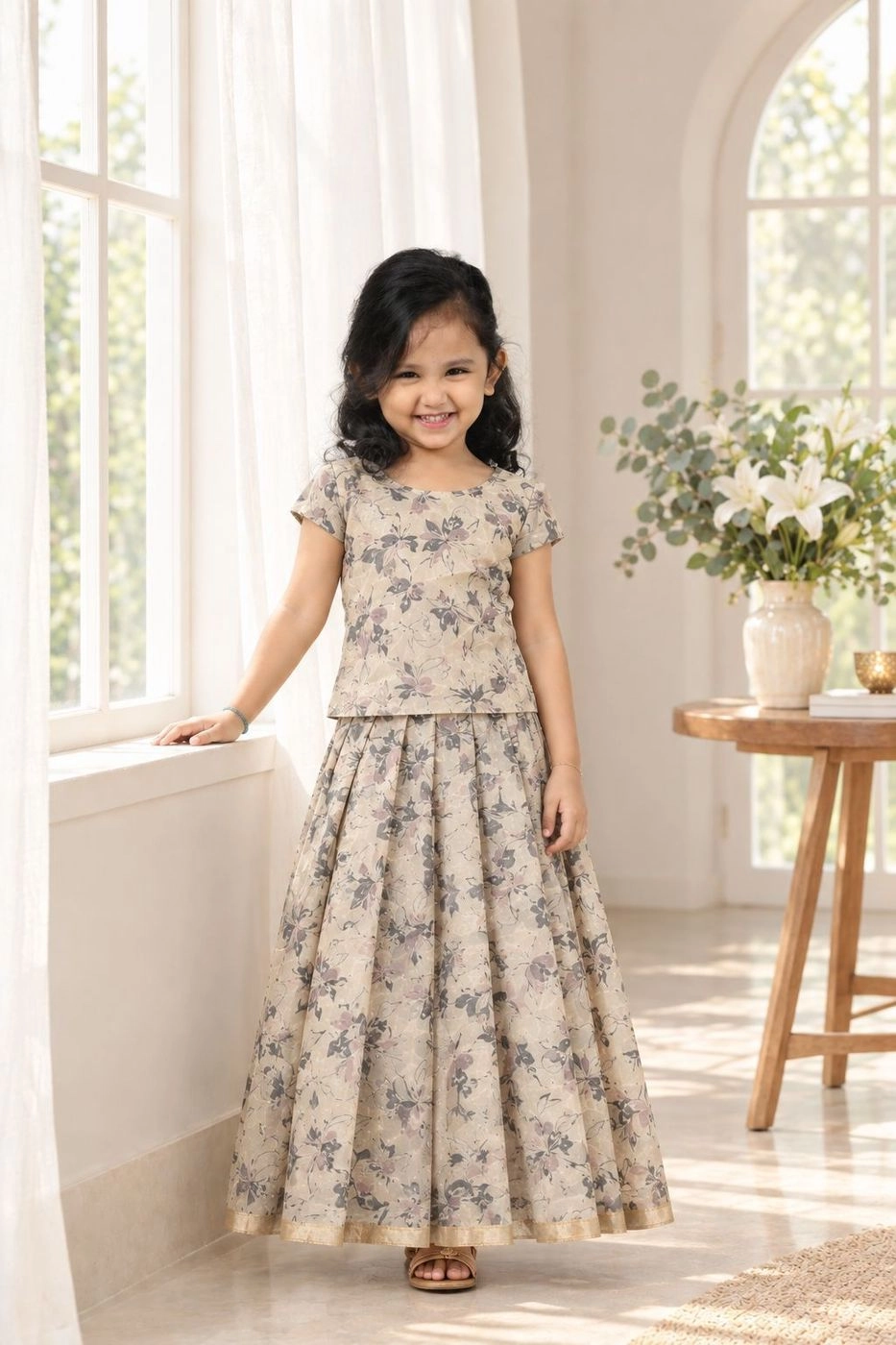 Mauve Lily Organza Set