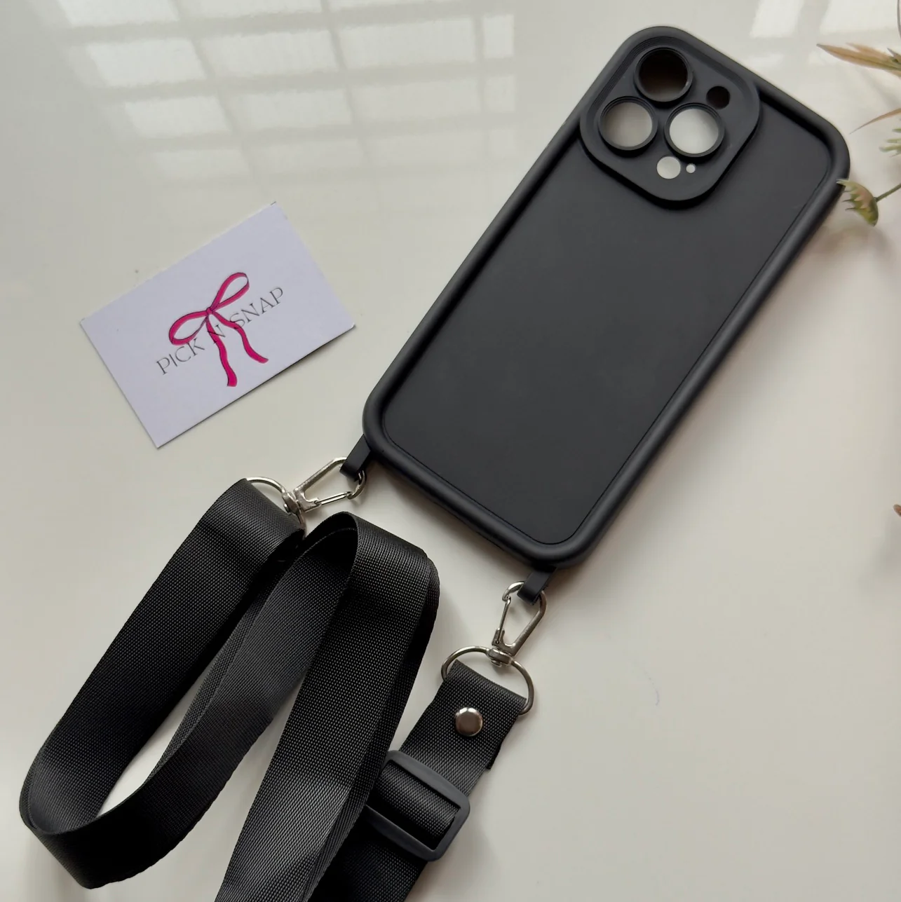 Premium iphone strap shoulder hanging case