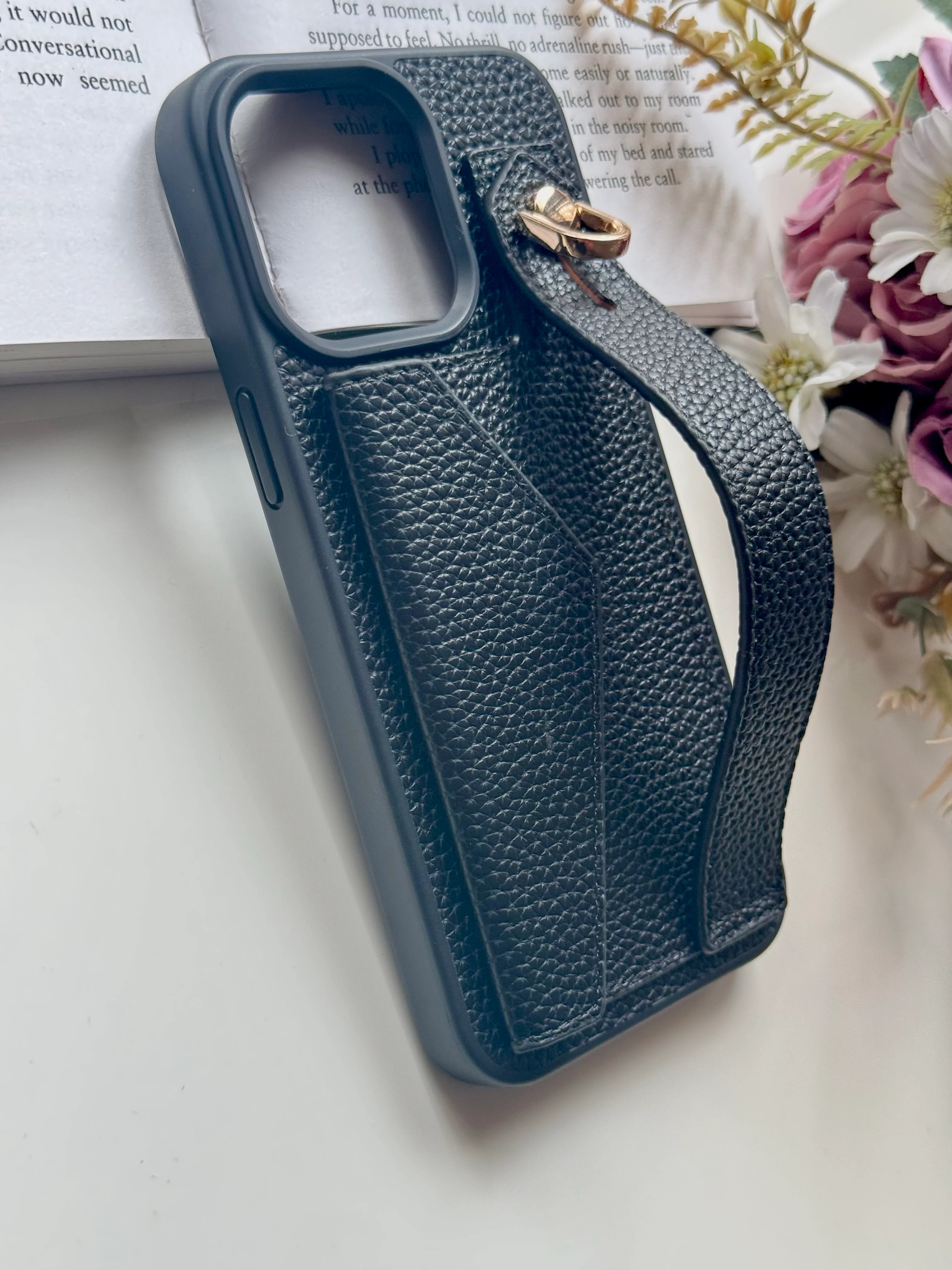 A Single Piece of  premium Faux Leather Phone Case ✨🖤 3