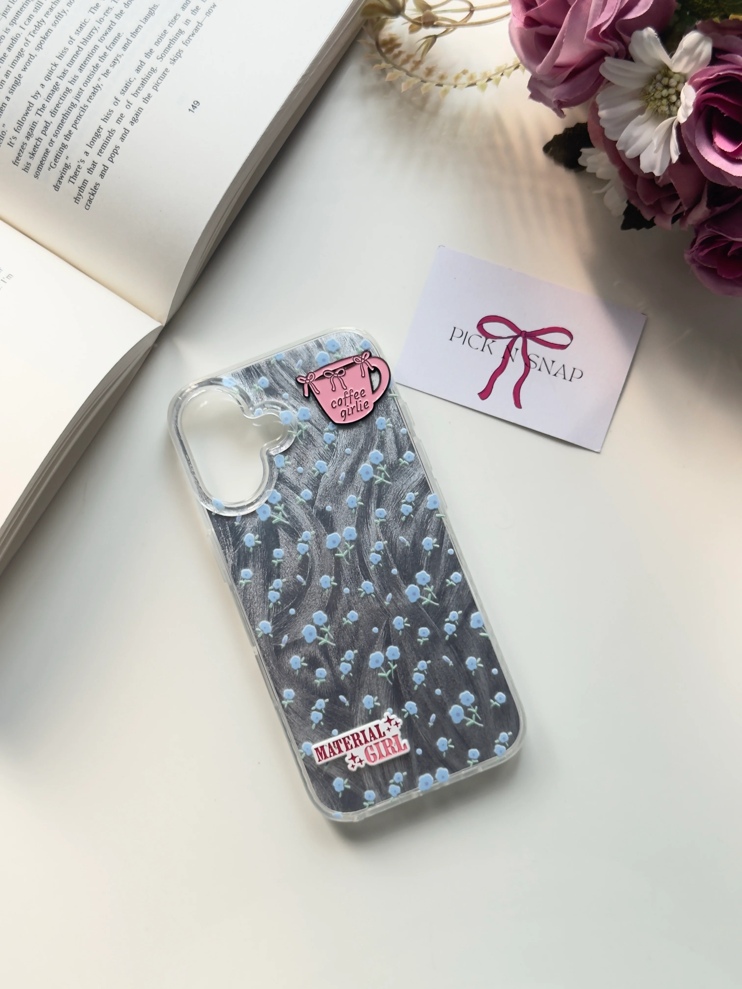 Aesthetic blu mini rose🌊🦋 3