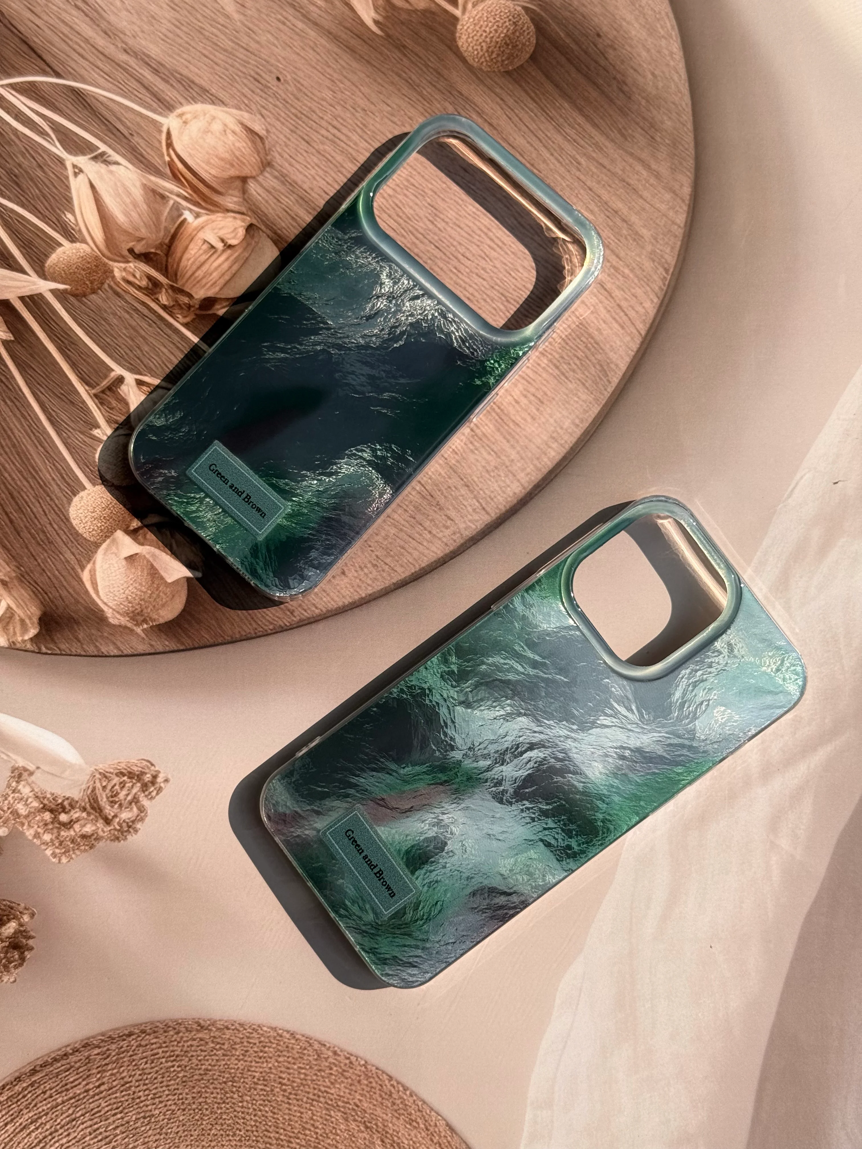 Moss Green pleated case💚