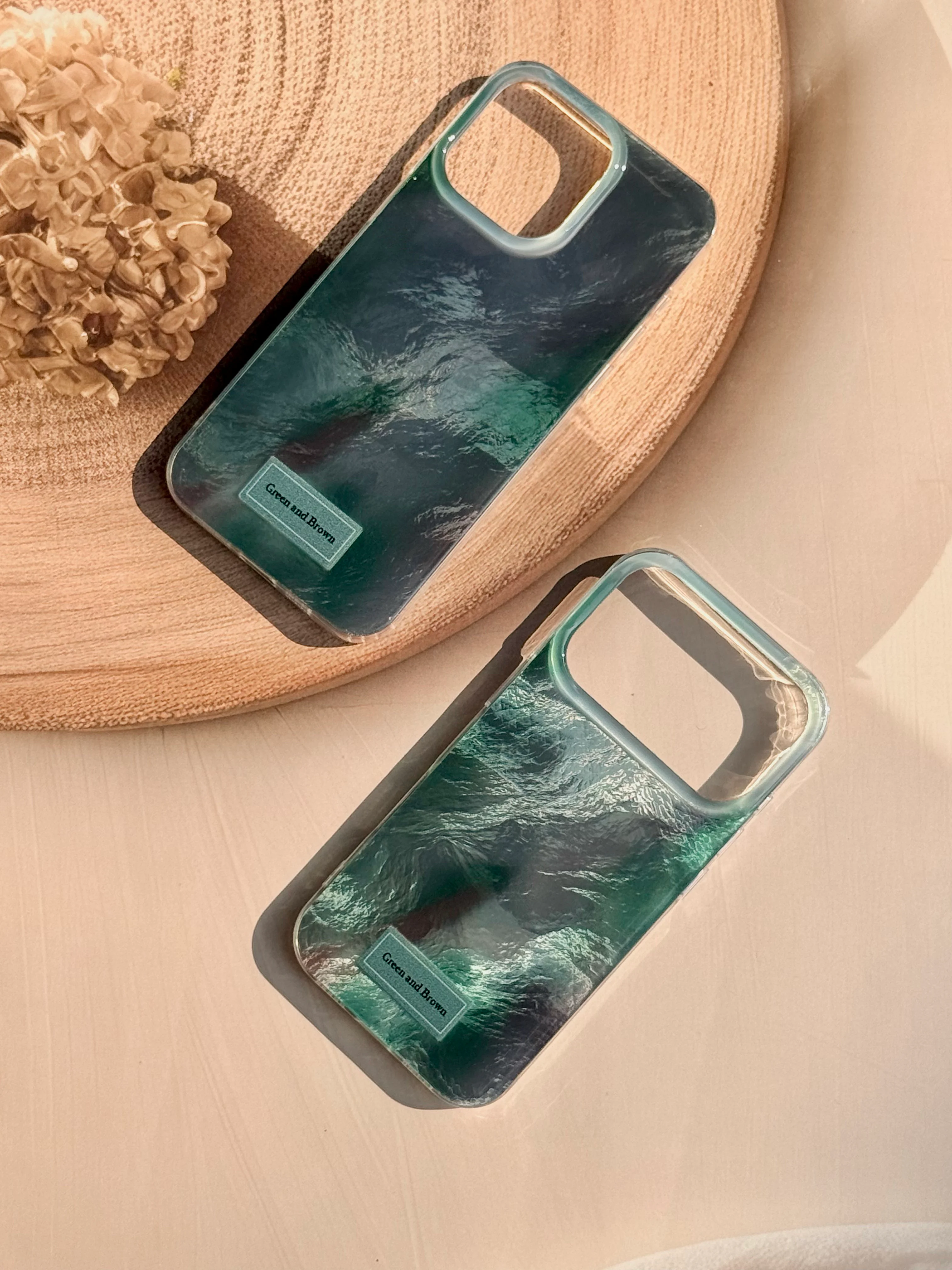 Moss Green pleated case💚 2