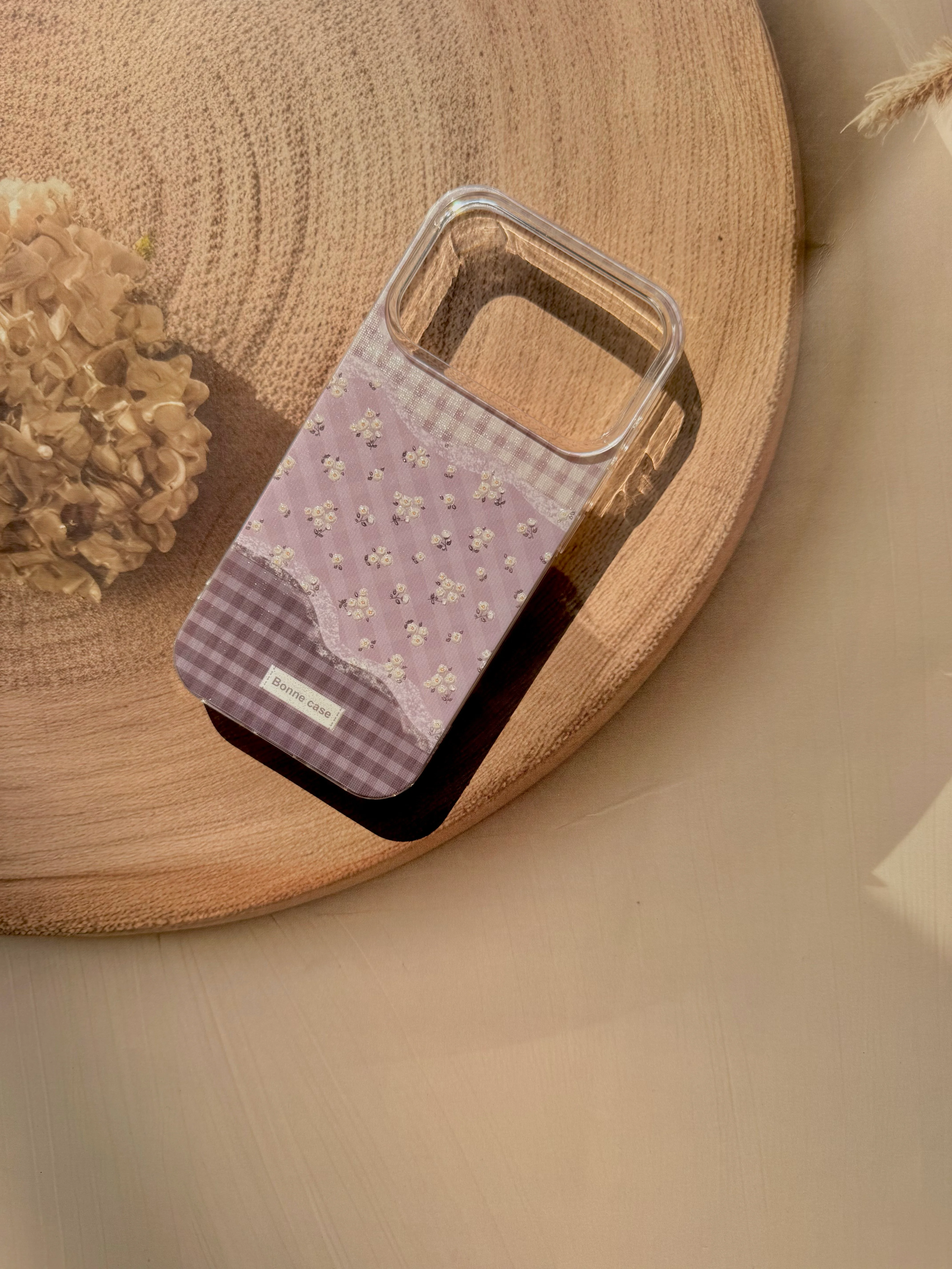 Vintage purple patch work floral case✨💜 2