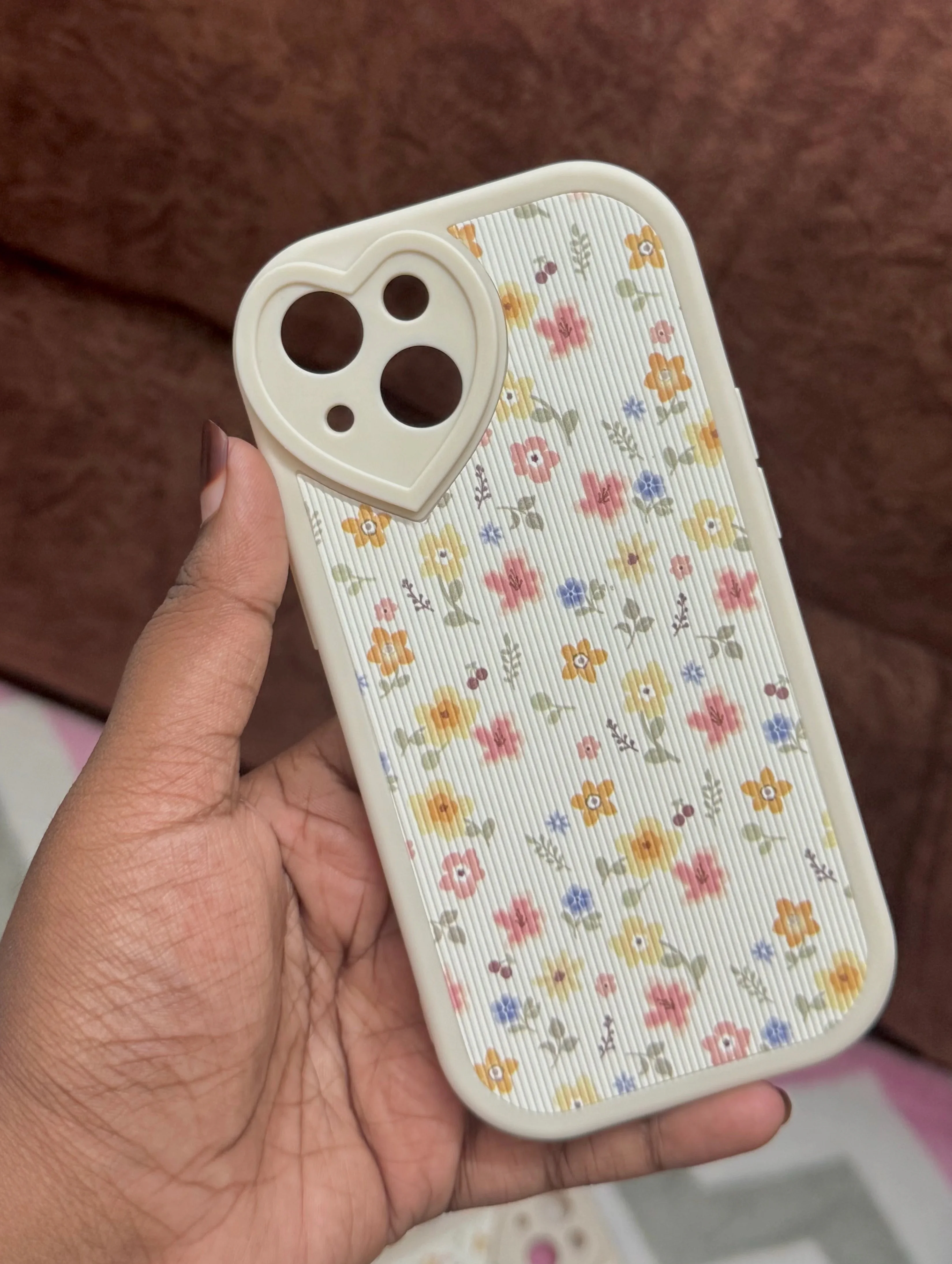 Mini floral heart shape case🌷
