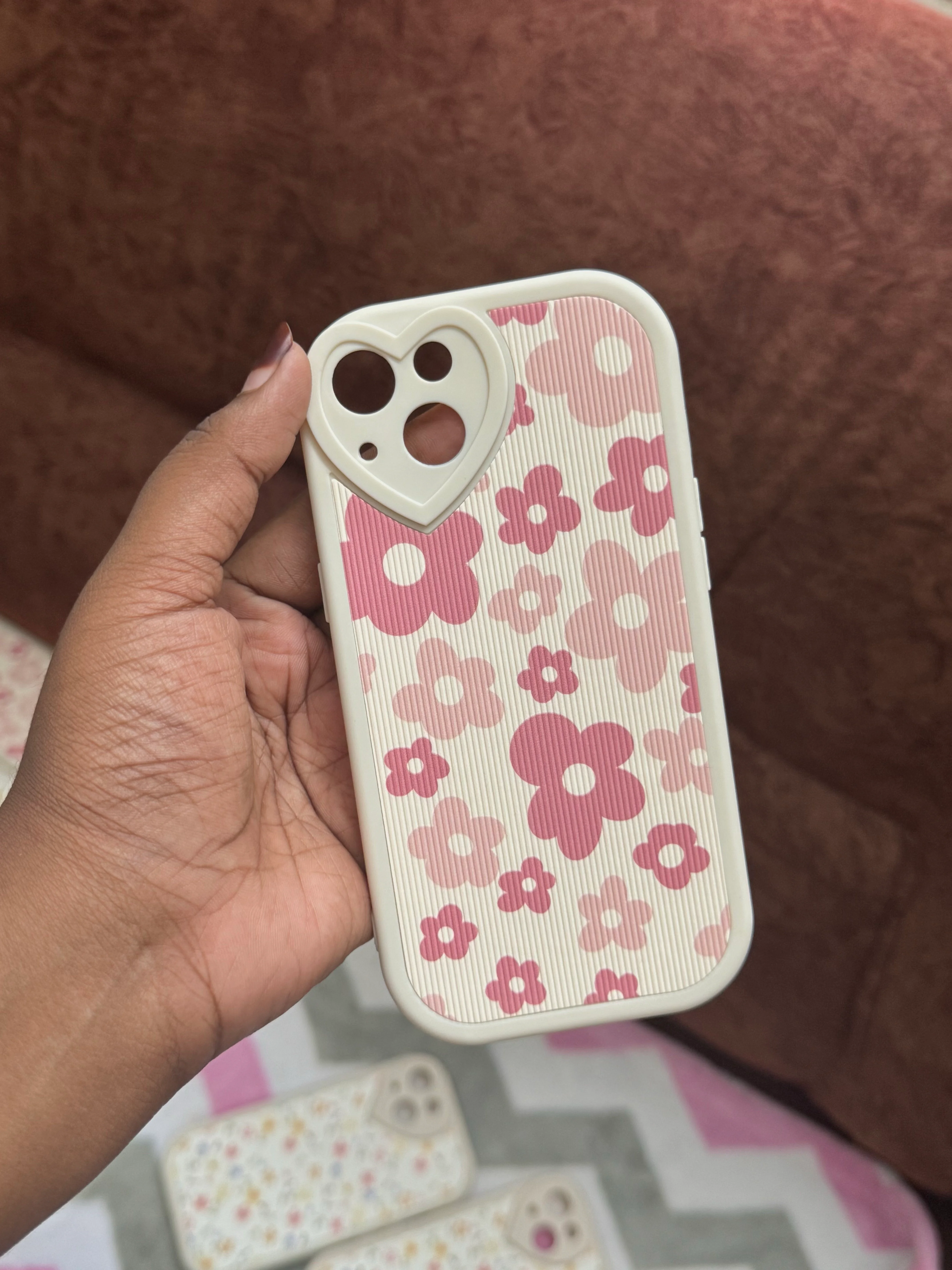 Pink flower case💗