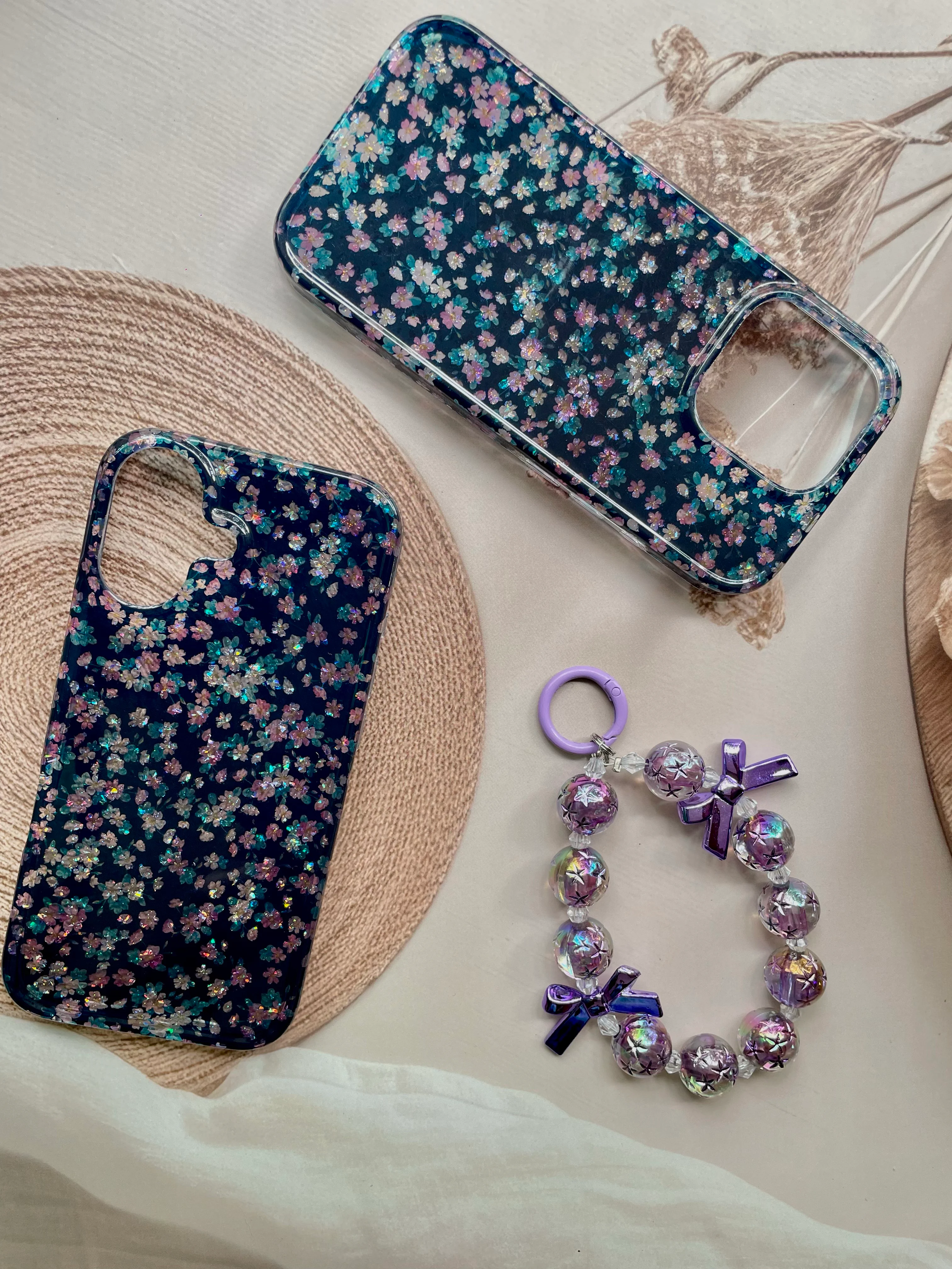 Purple floral case