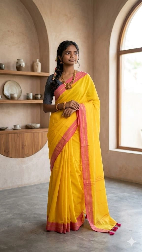 Basanth Mul Cotton saree