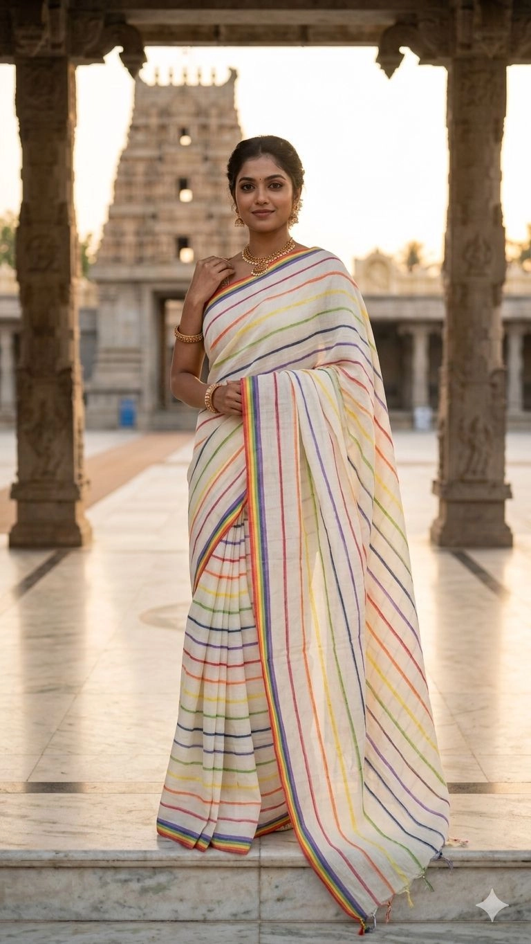 Varna Mul Cotton saree