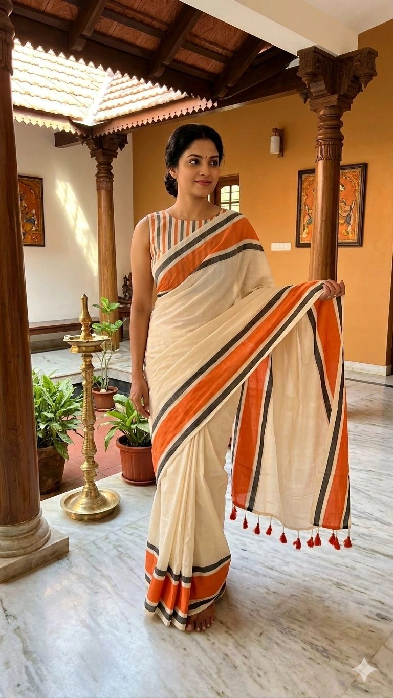 Traditional Mul Cotton Saree