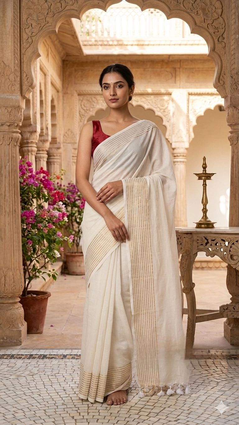 Traditional Mul Cotton Saree
