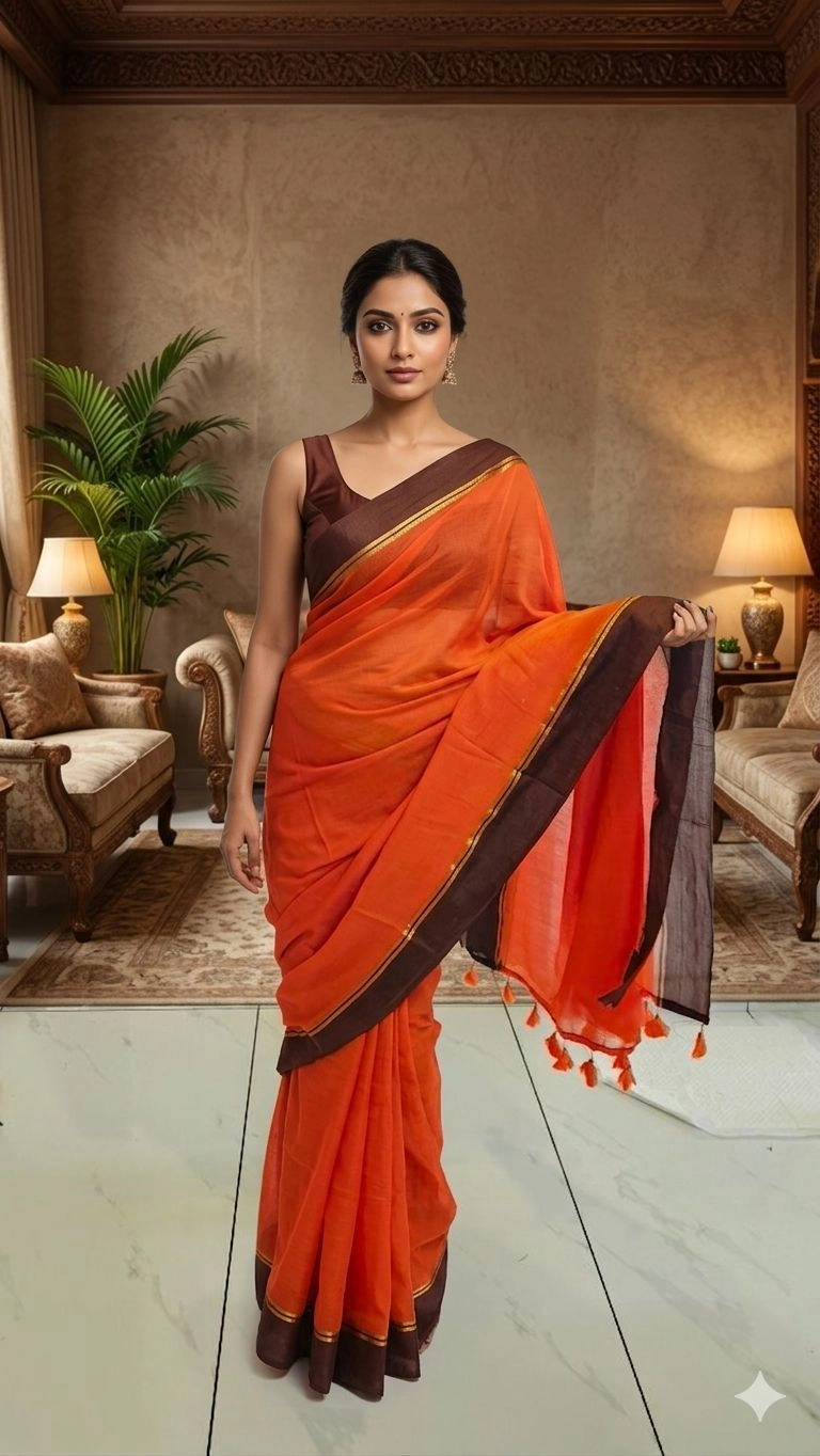 Mul Cotton saree
