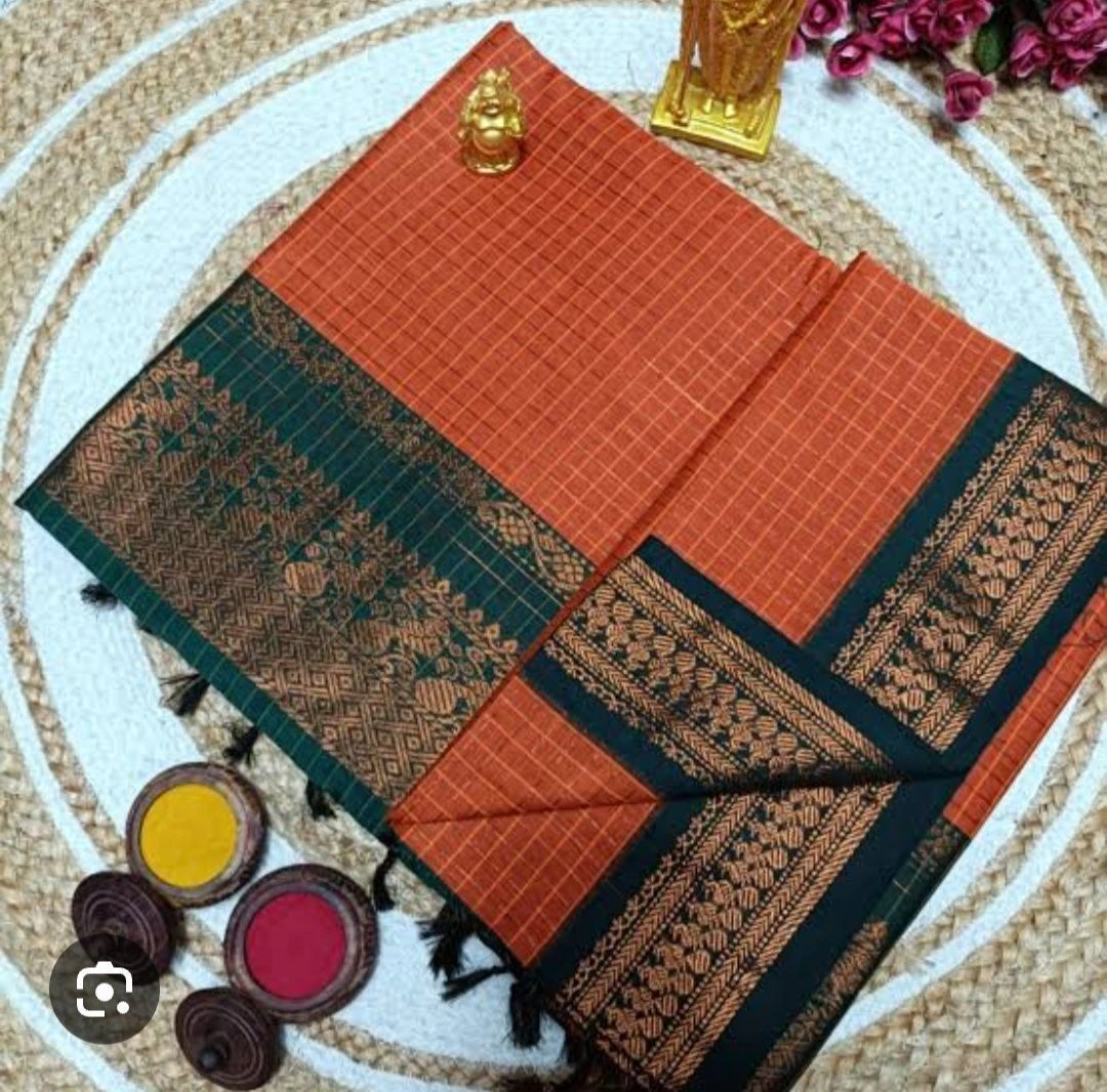 Terracotta Heritage kalyani cotton Saree 1