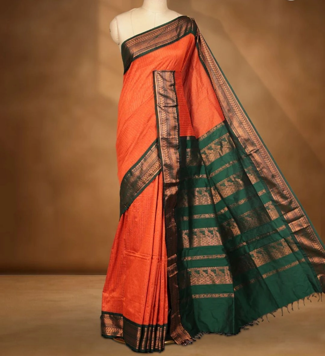 Terracotta Heritage kalyani cotton Saree 2