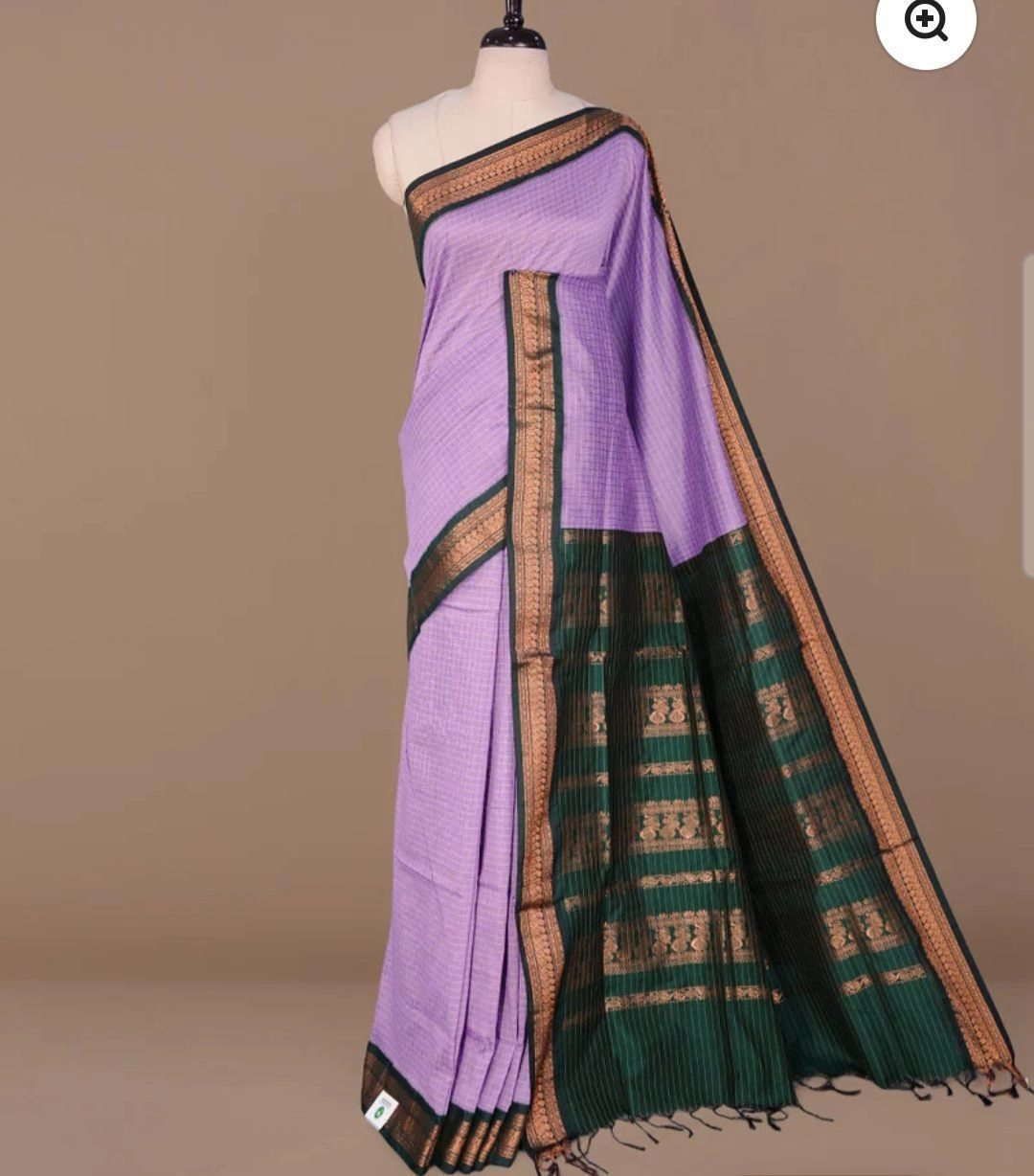 lavender with green  kalyani cotton 3