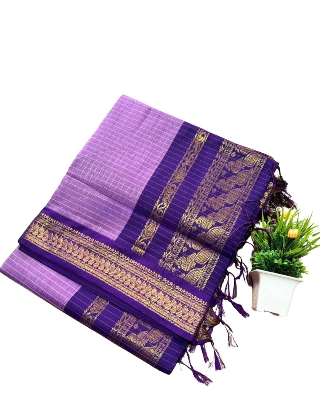 Lavender kalyani cotton 1