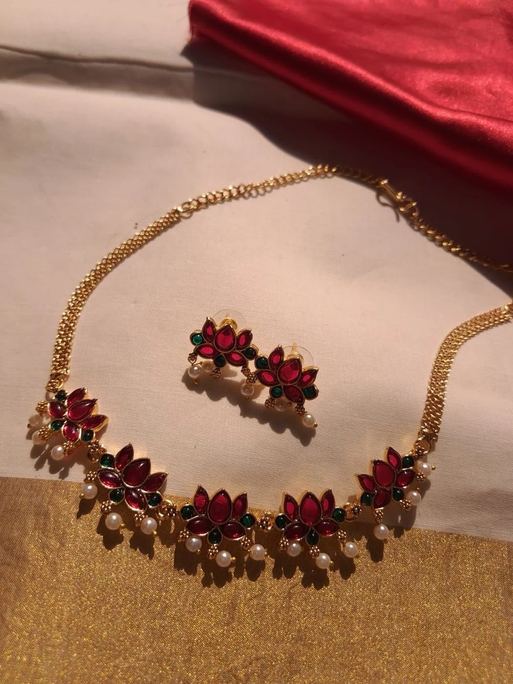 Purple Padma Necklace