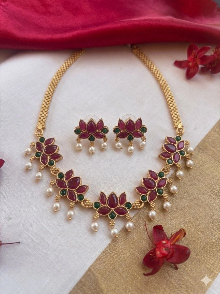 Purple Padma Necklace 2