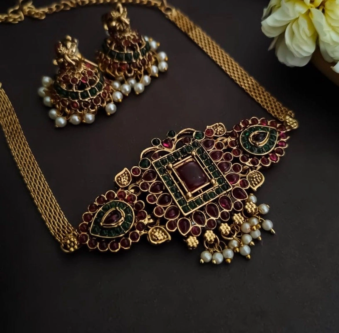 Shubha Multistone Statement Choker