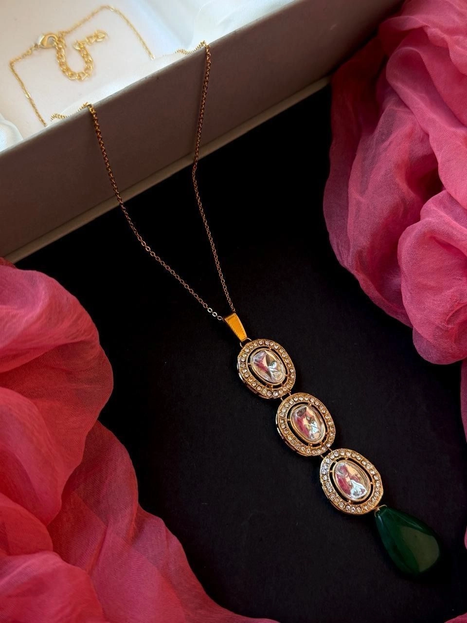 Triambaka - Premium Multi Kundan Chain 2