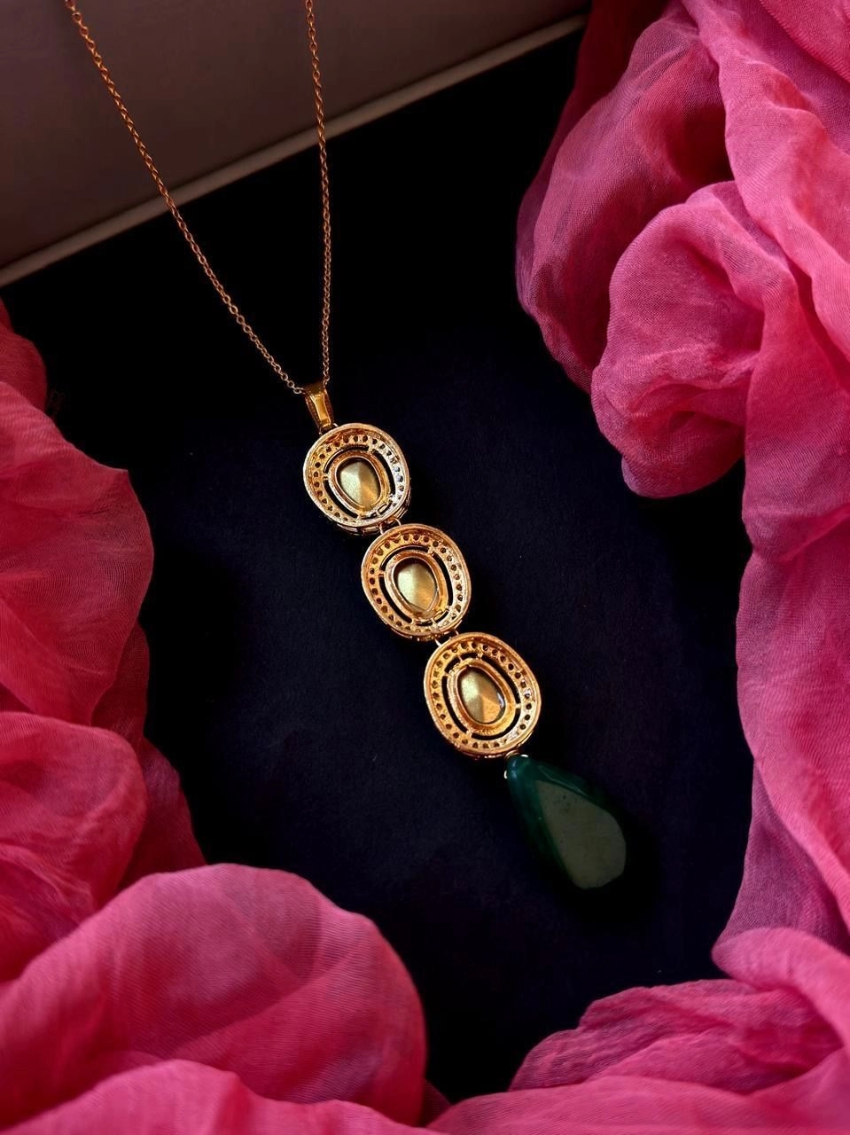 Triambaka - Premium Multi Kundan Chain 3