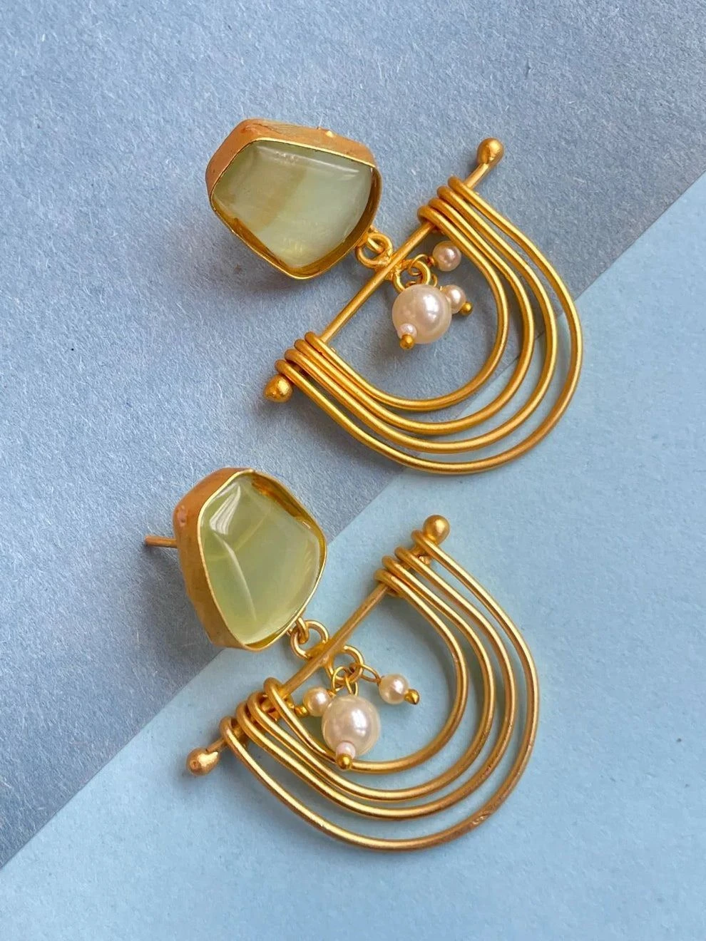 Laura Pastel Green Designer Stud